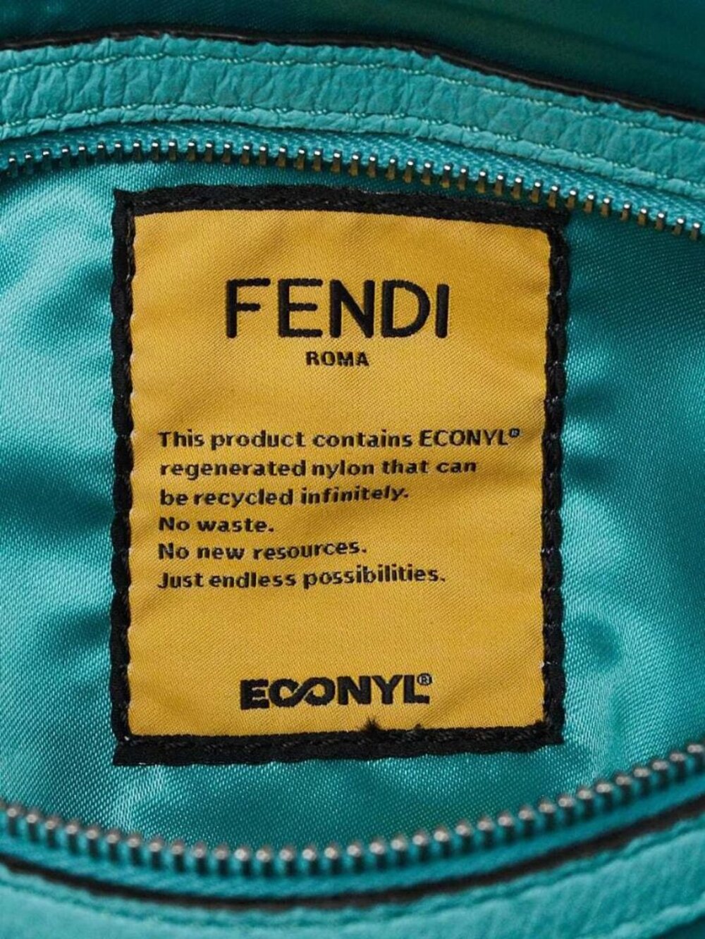Fendi Green Nylon Convertible Multipocket Belt Baguette Bag 8BR808 - Picture 12 of 12